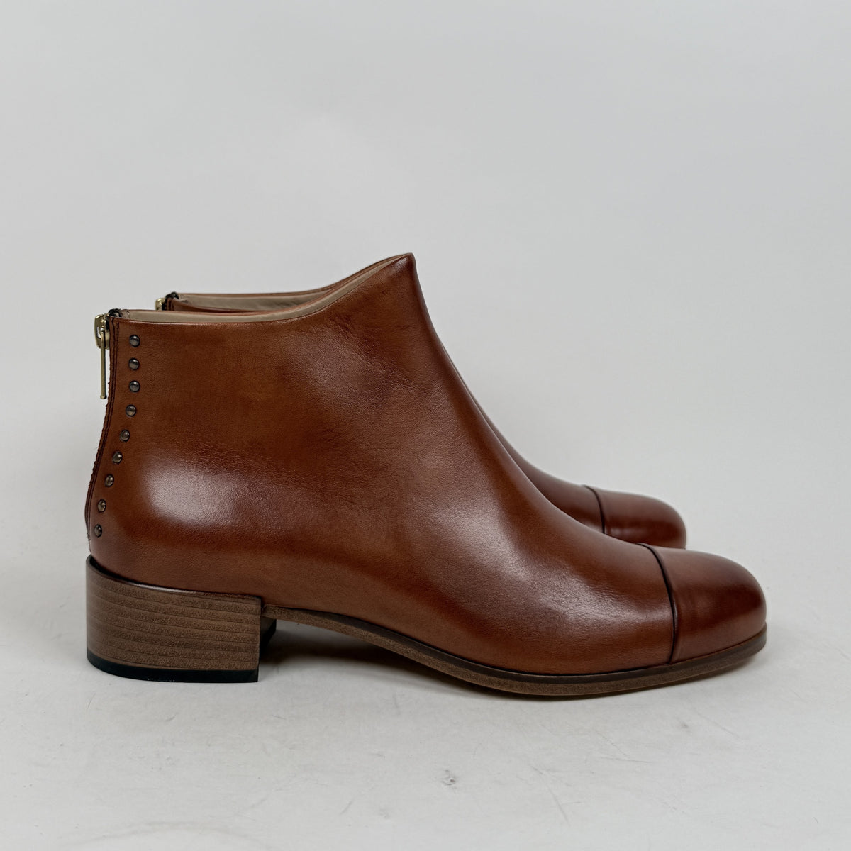 Beau Coops BN LZOSS cognac parma round heel Beau Coops
