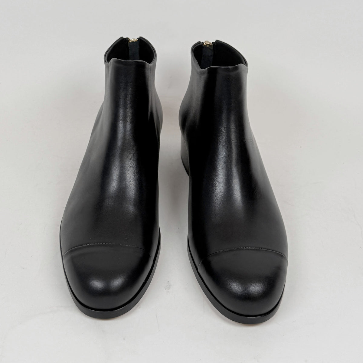 Beau Coops BN LZOSS black parma round heel Beau Coops