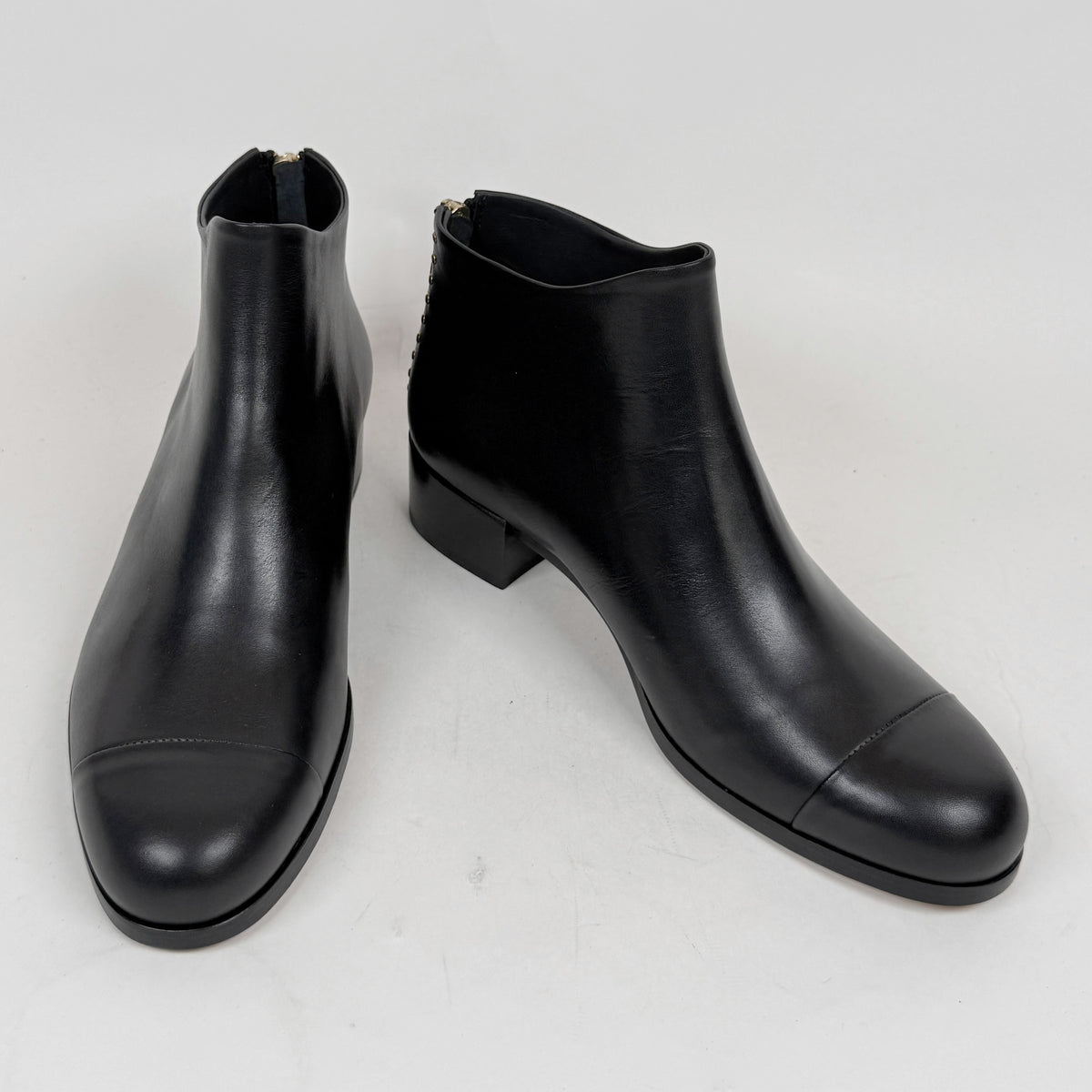 Beau Coops BN LZOSS black parma round heel Beau Coops