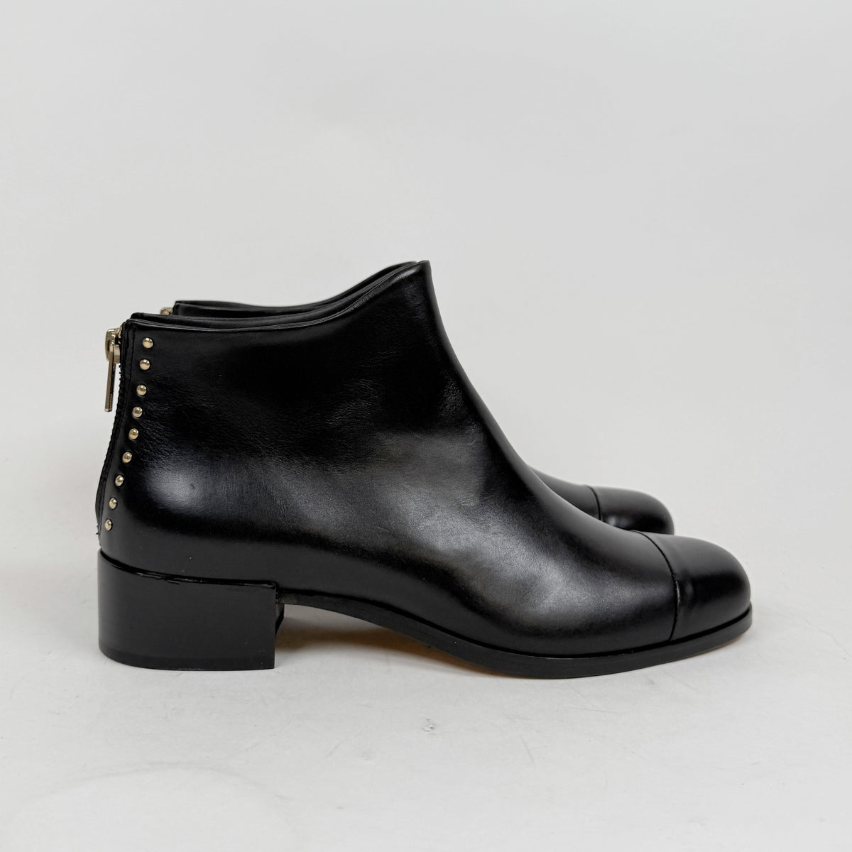 Beau Coops BN LZOSS black parma round heel Beau Coops