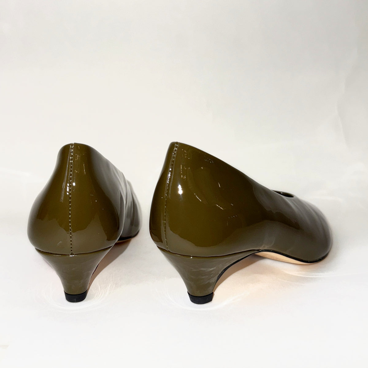 Mollini Cobra olive patent Mollini