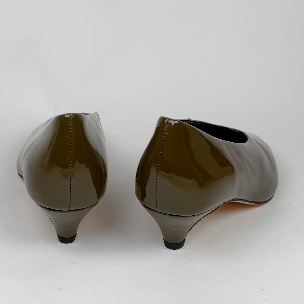 Mollini Cobra olive patent Mollini