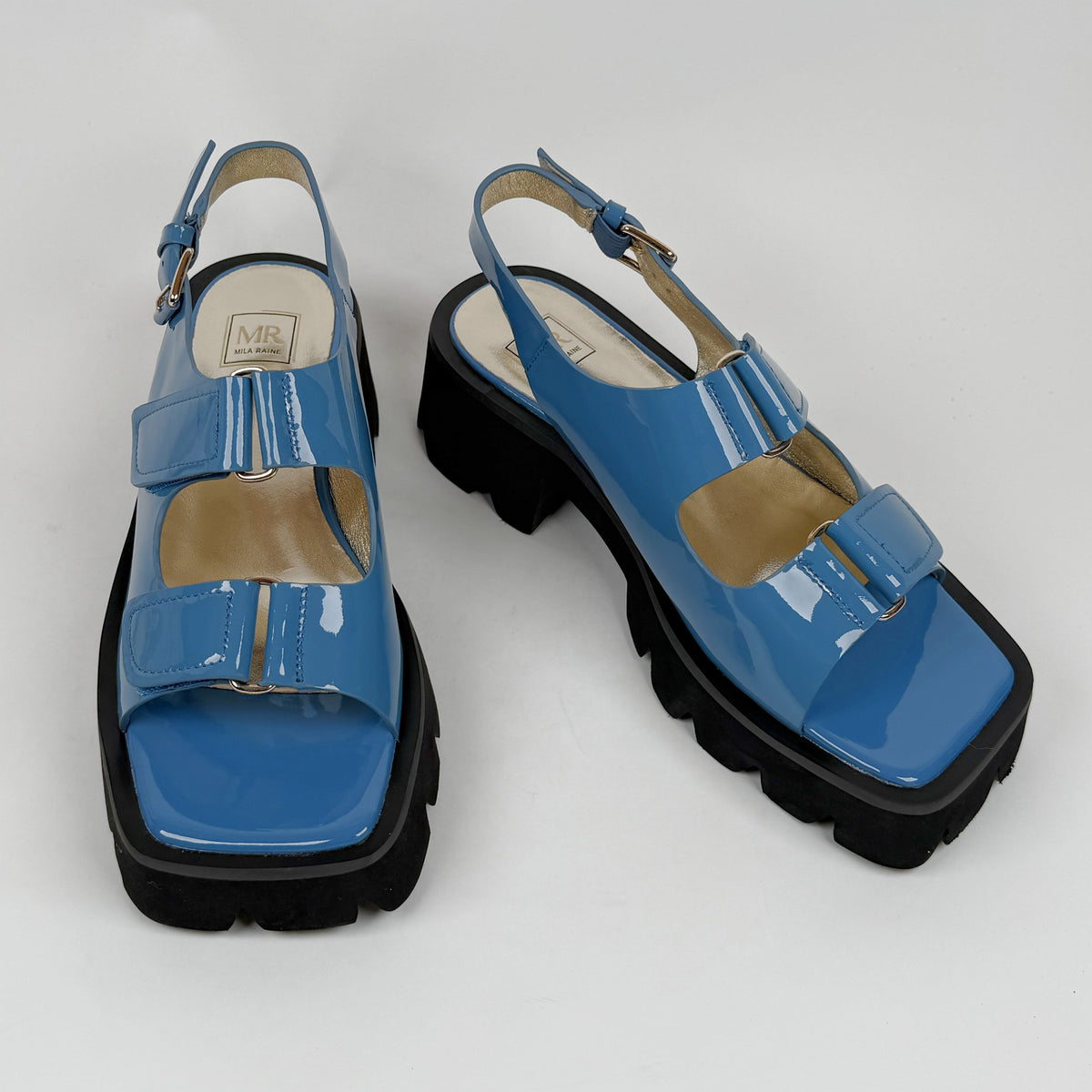 Mila Raine dixie blue patent
