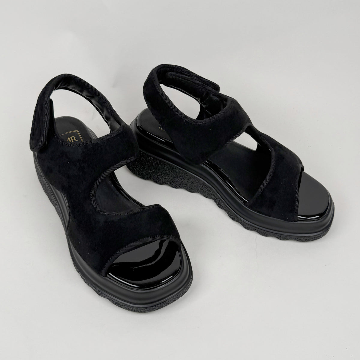 Mila Raine element black suede