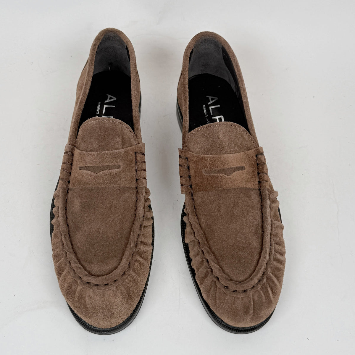 Alpe Oxford brown kid suede Alpe