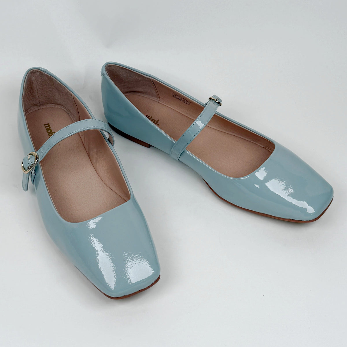 Mollini Tokena pale blue patent Mollini