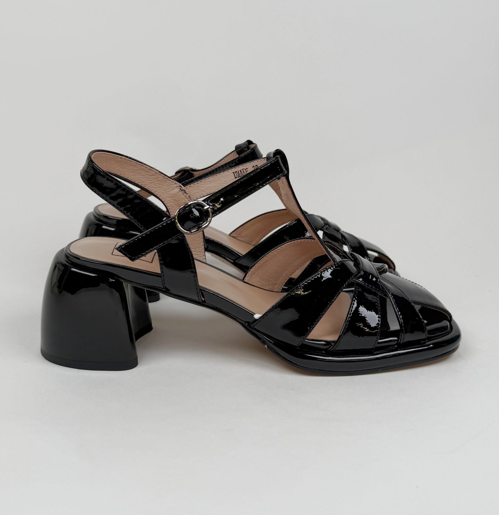 Mila Raine Umake black patent