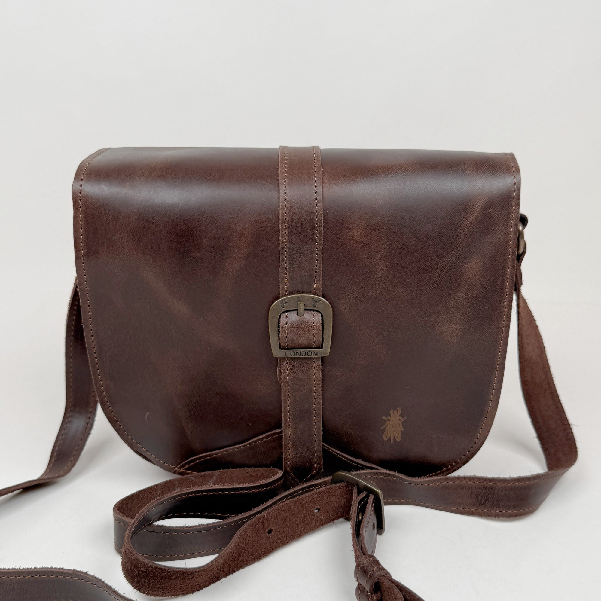 Fly London glou dk brown bag